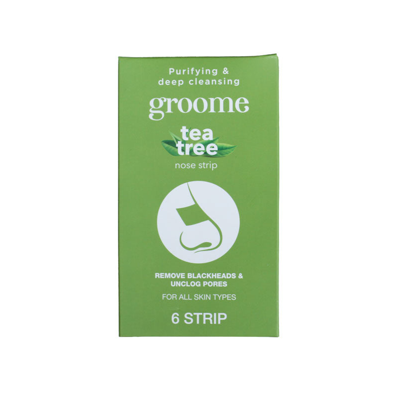 Groome Tea Tree Purifying and Deep Cleansing Nose Strips (Monthly Pack) - 6Pcs