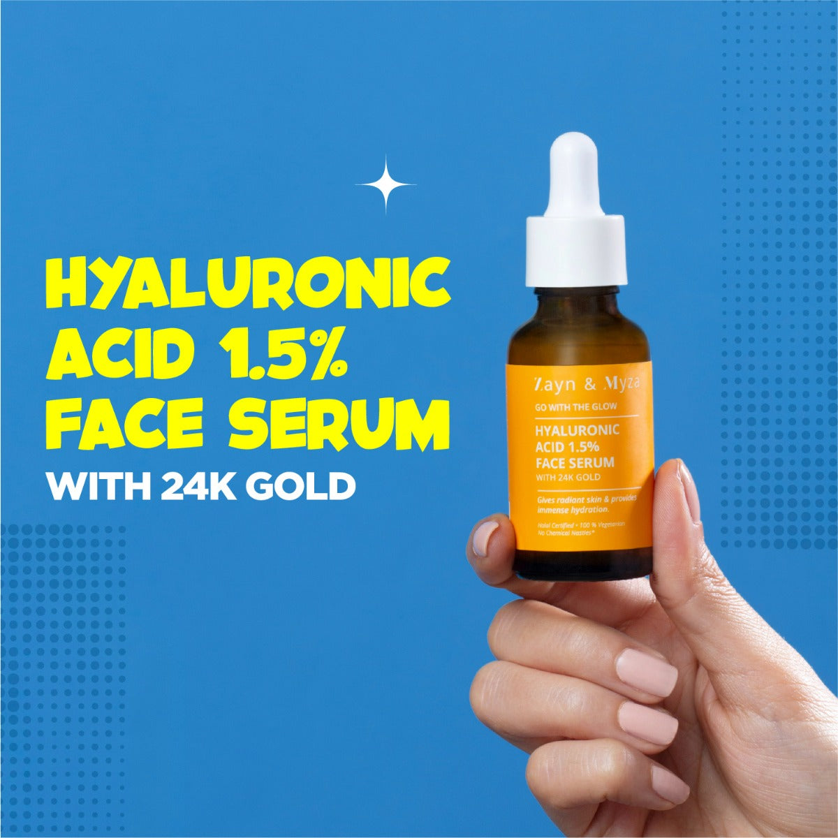 Zayn &amp; Myza Hyaluronic Acid 1.5% Face Serum with 24K Gold (30ml)