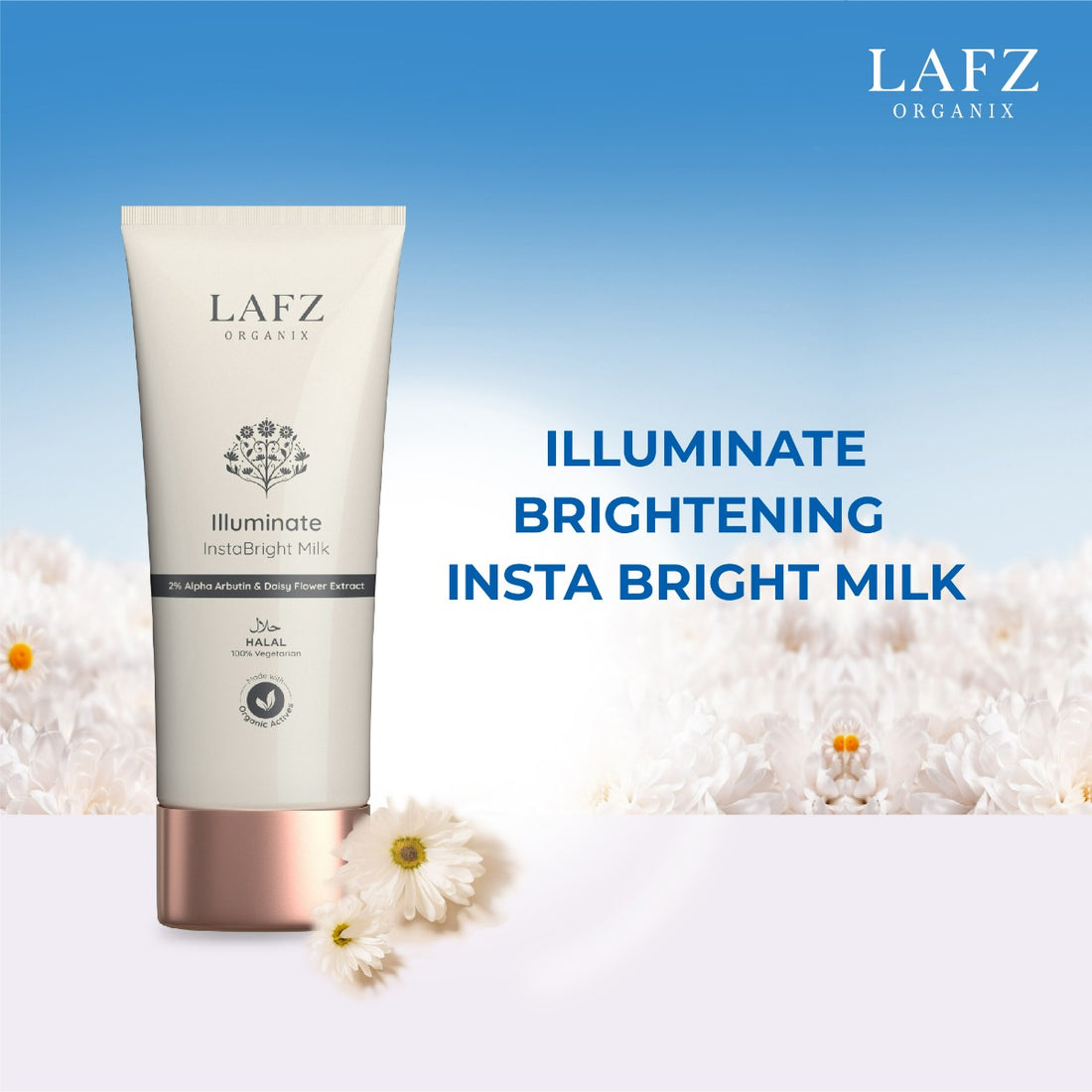LAFZ Organix Illuminate InstaBright Milk (75ml)