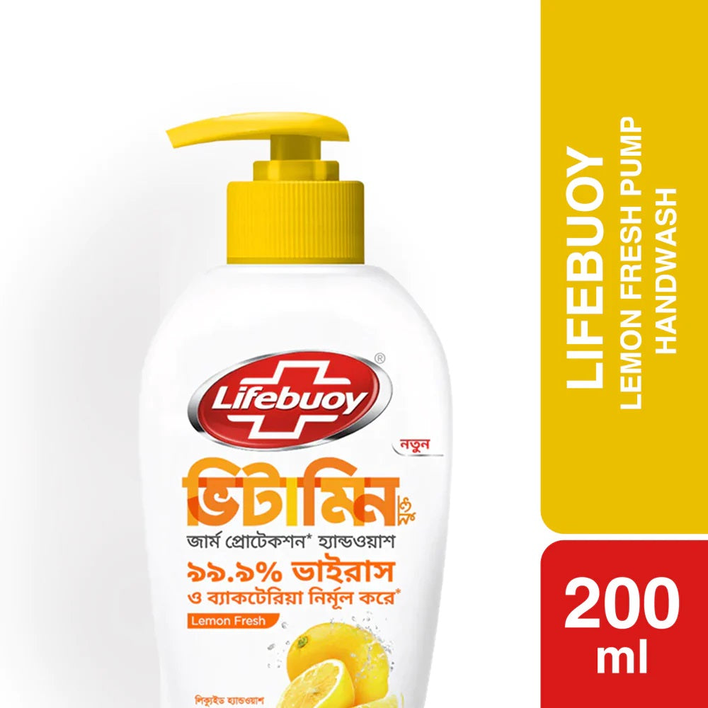 Lifebuoy Handwash Lemon Fresh Pump (200ml)