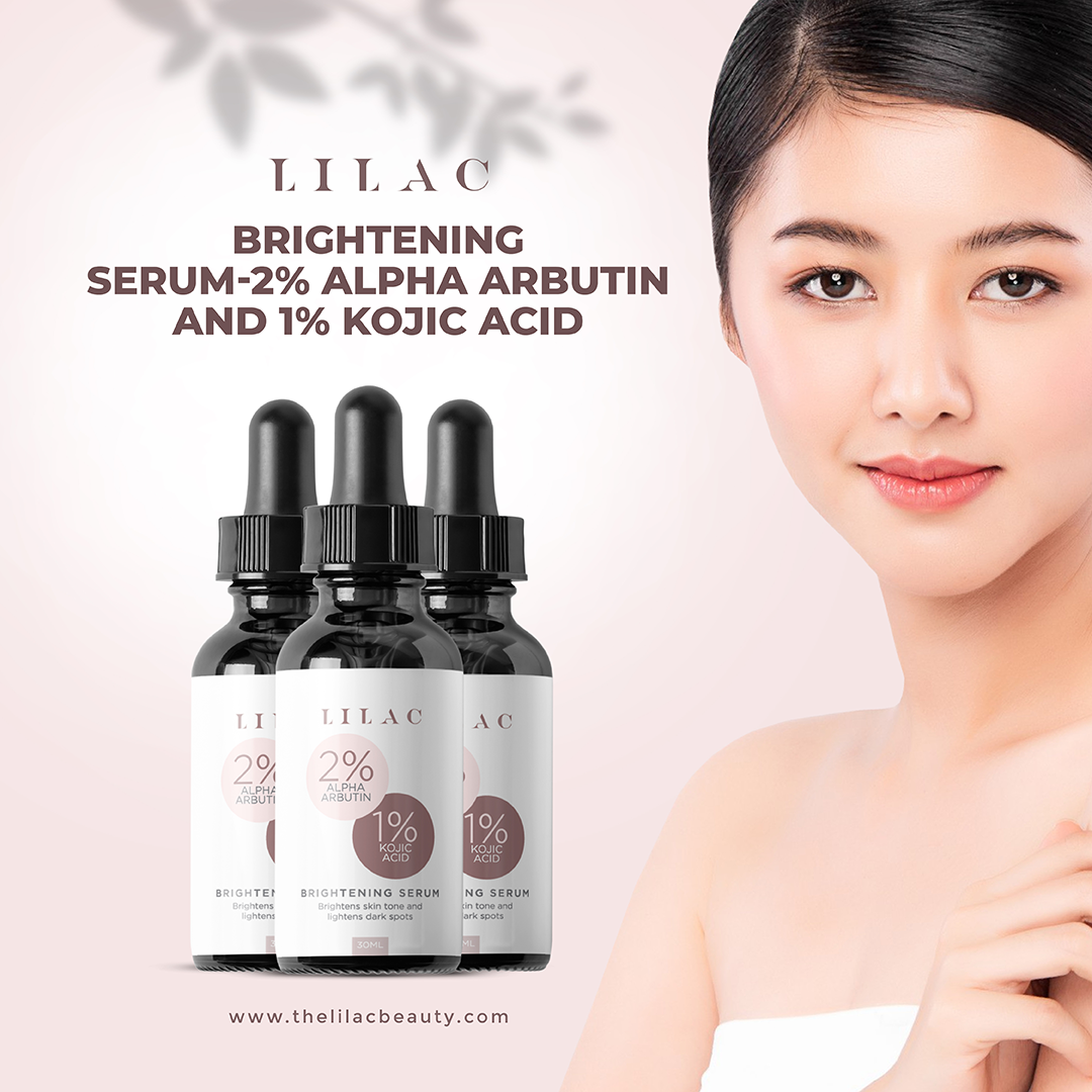 Lilac Brightening Serum With 2% Alpha Arbutin And 1% Kojic Acid (30ml)