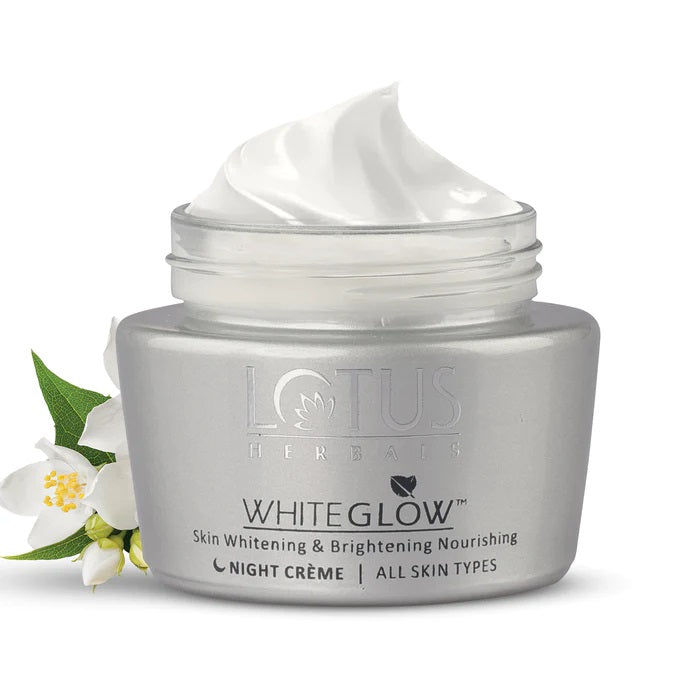 Lotus Herbals Whiteglow Skin Whitening and Brightening Night Cream (60gm)