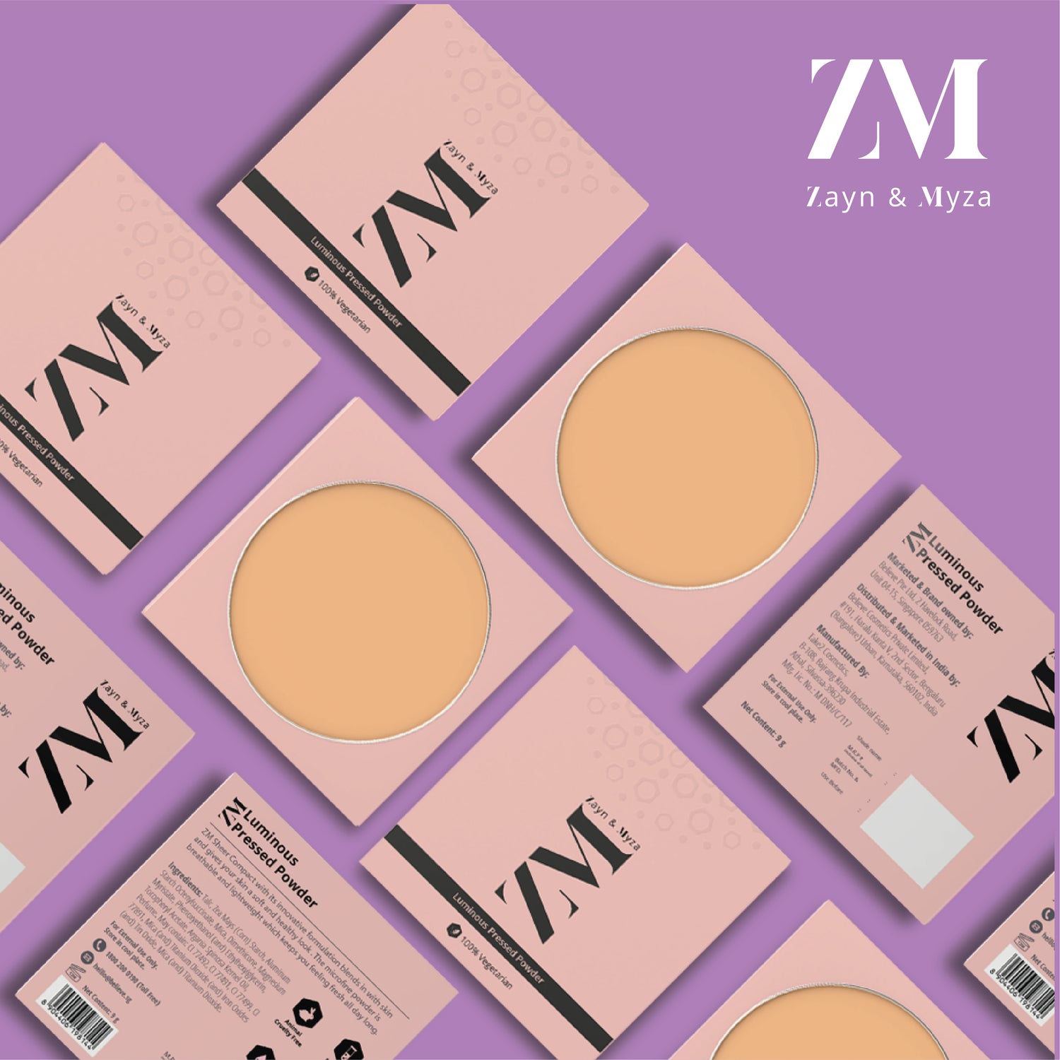 Zayn &amp; Myza Luminous Pressed Powder (9g)