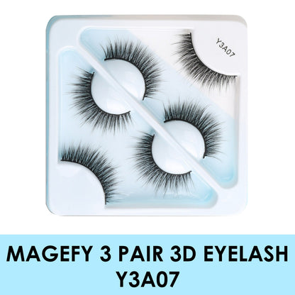 MAANGE 3 Pair 3D Eyelashes - Y3A07
