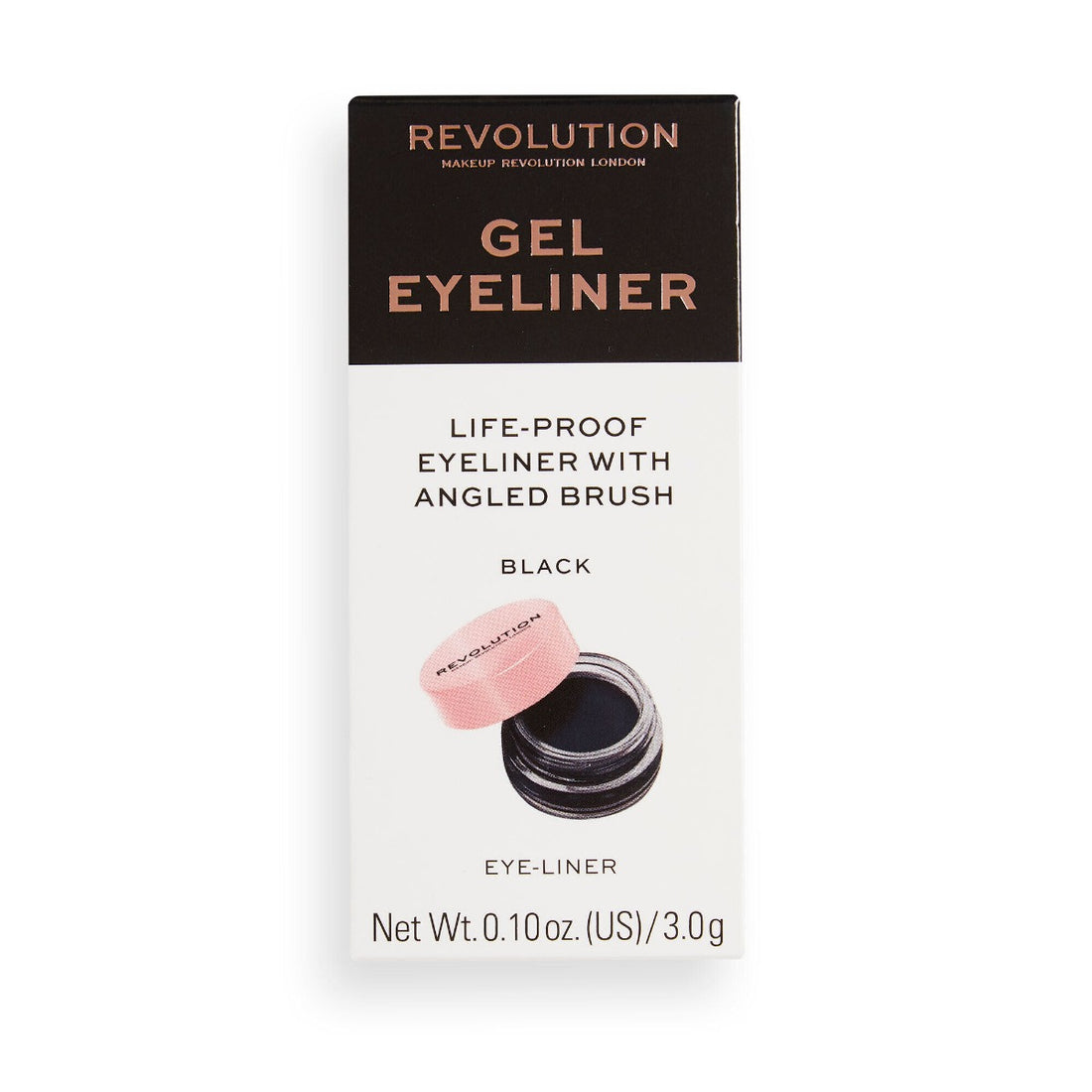 Makeup Revolution Gel Eyeliner Pot With Brush (30g)