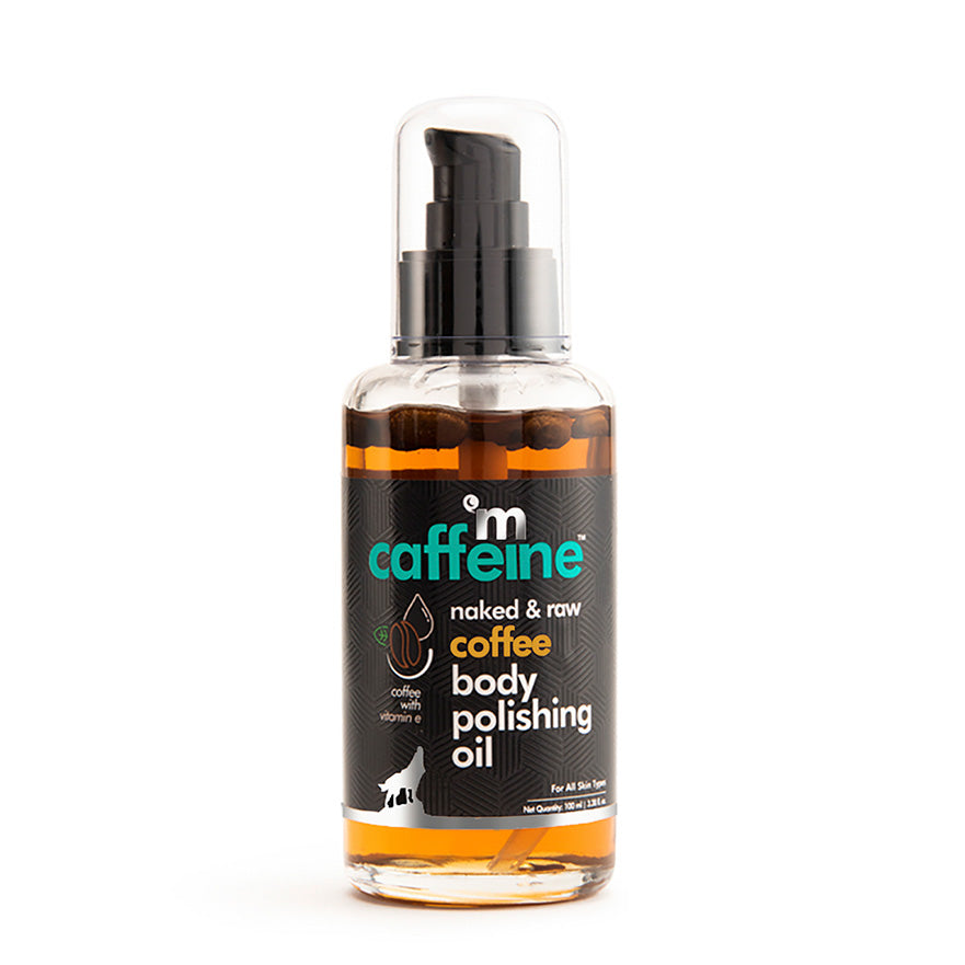 mCaffeine Naked and Raw Coffee Body Polishing Oil (100ml)