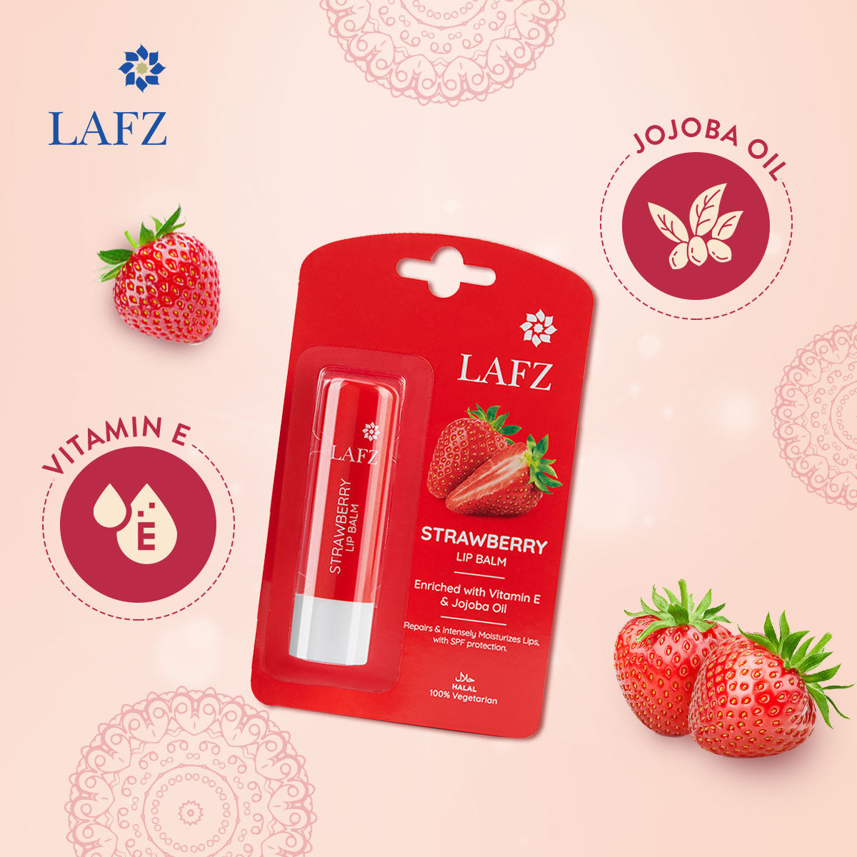 Lafz Moisturizing Lip Balm (4.5g) - Strawberry