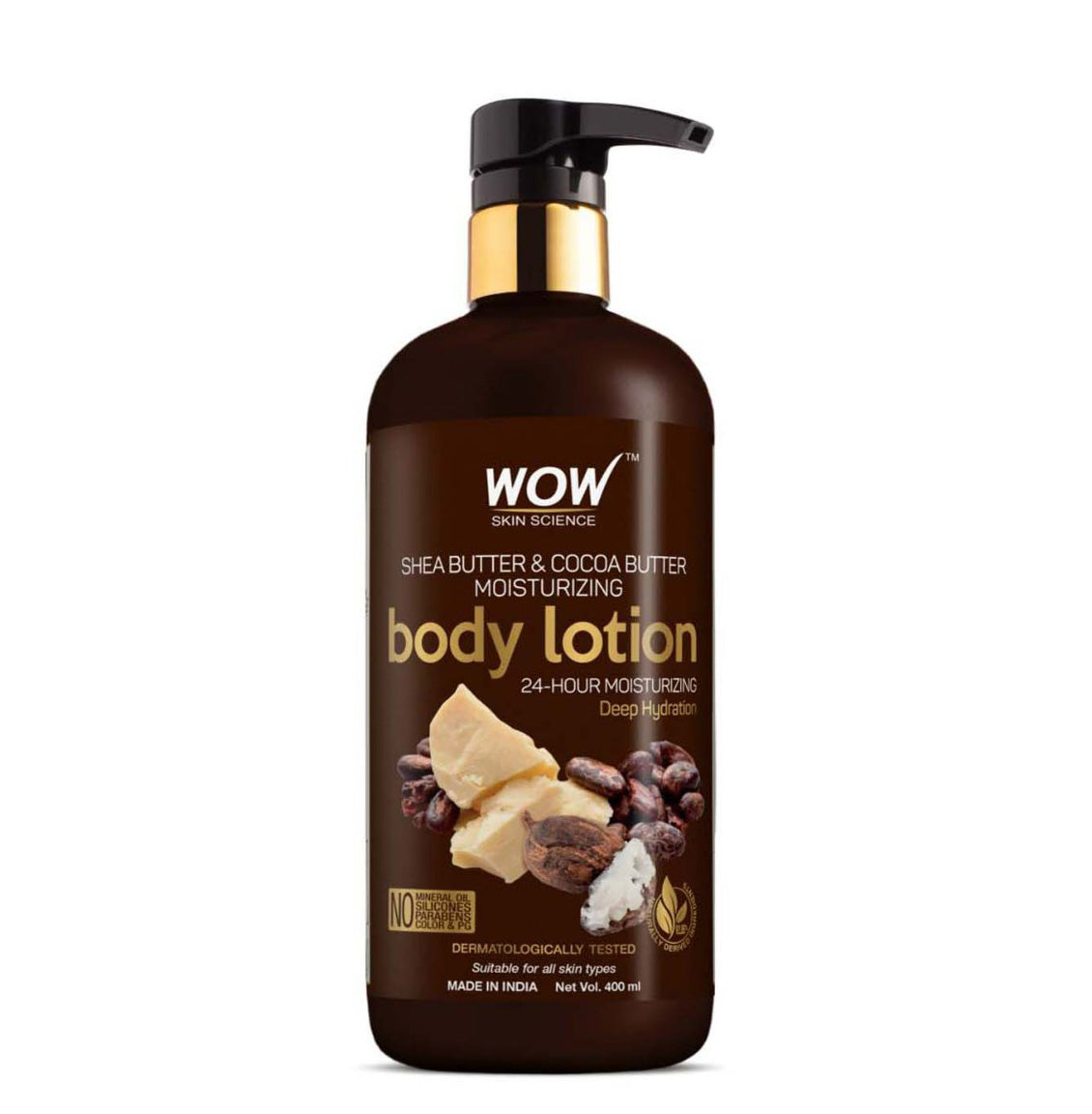 Wow Skin Science Shea &amp; Cocoa Butter Body Lotion (400ml)