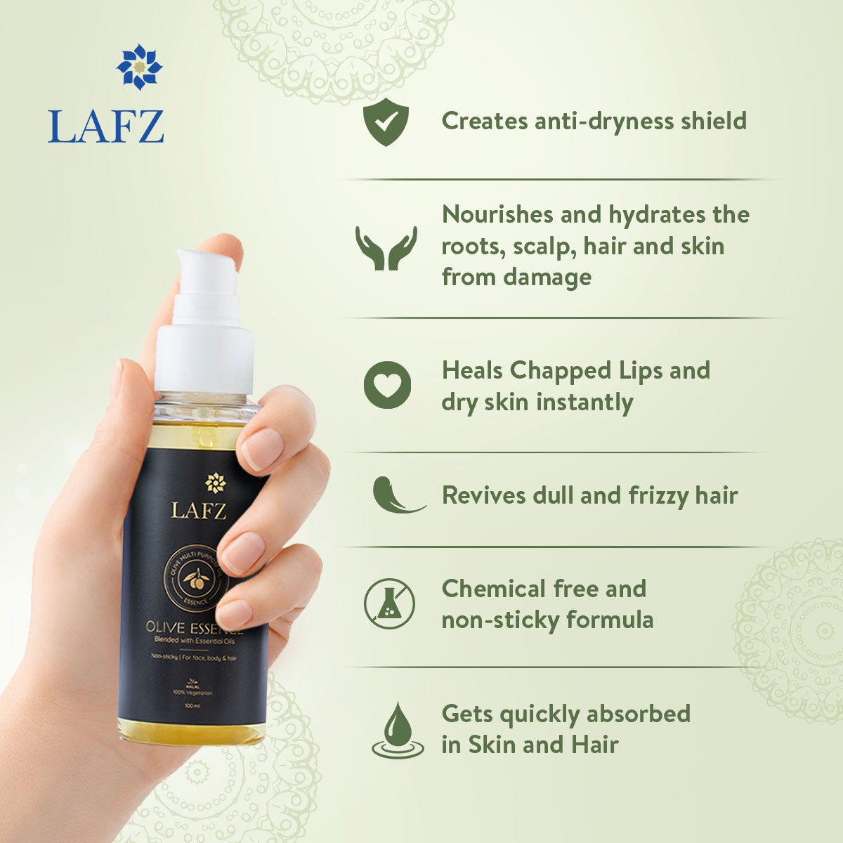 Lafz Multi Purpose Olive Oil Essence (100ml)