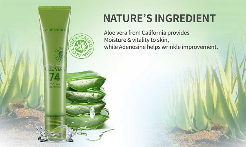 Nature Republic California Aloe Vera 74 Cooling Eye Serum (15ml)