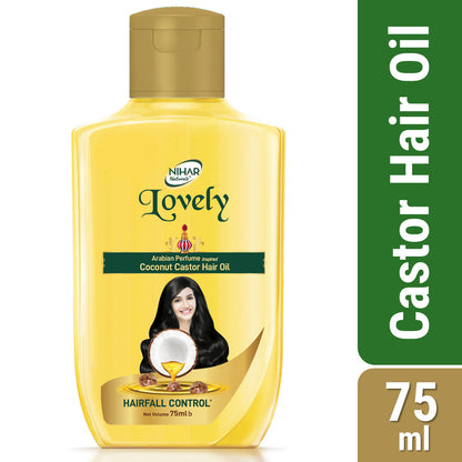 Nihar Lovely Coconut Castor Hair Oil (75ml)