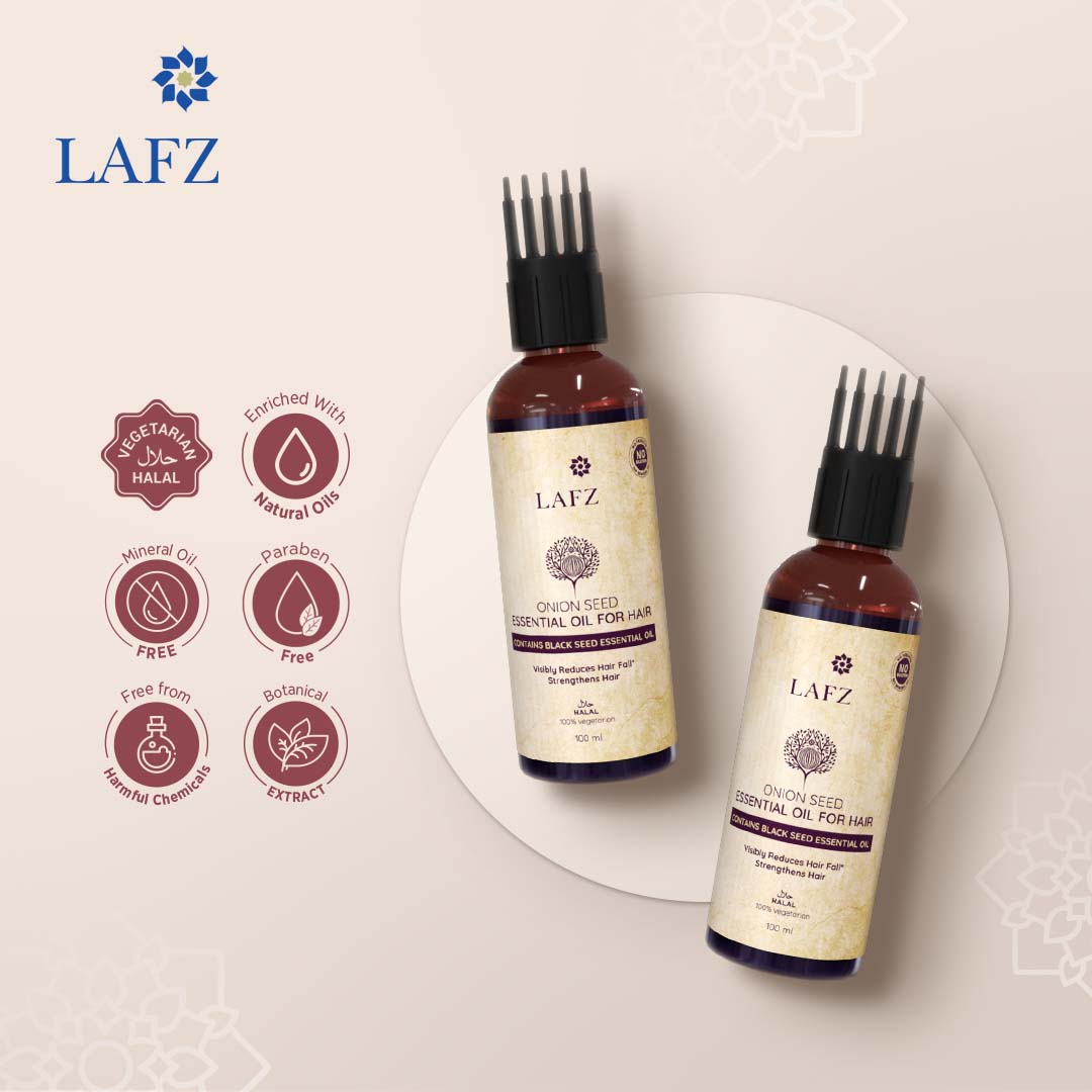 Lafz Essential Onion And Black Seed Hair Oil