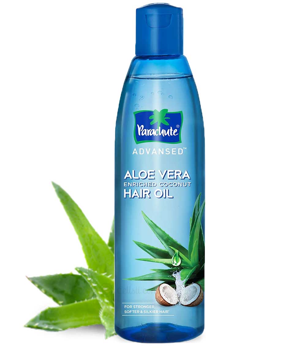 Parachute Hair Oil Advansed Aloe Vera Enriched Coconut 250ml + Parachute Naturale Shampoo Anti Hair Fall 170ml (Free SkinPure Aloe Vera Gel 50g)