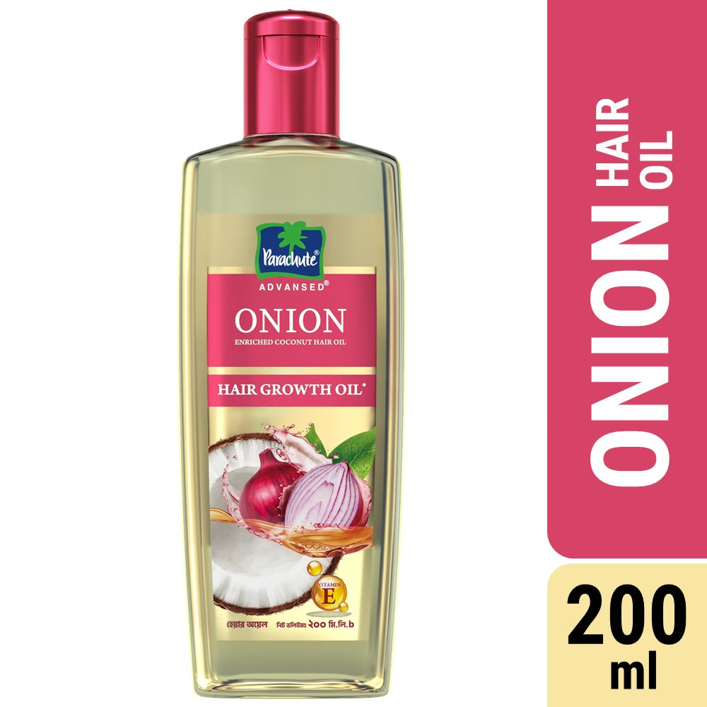 Onion Bundle - Parachute Advansed Onion Hair Growth Oil 200ml &amp; Parachute Naturale Shampoo Onion Hair Fall Control 345ml