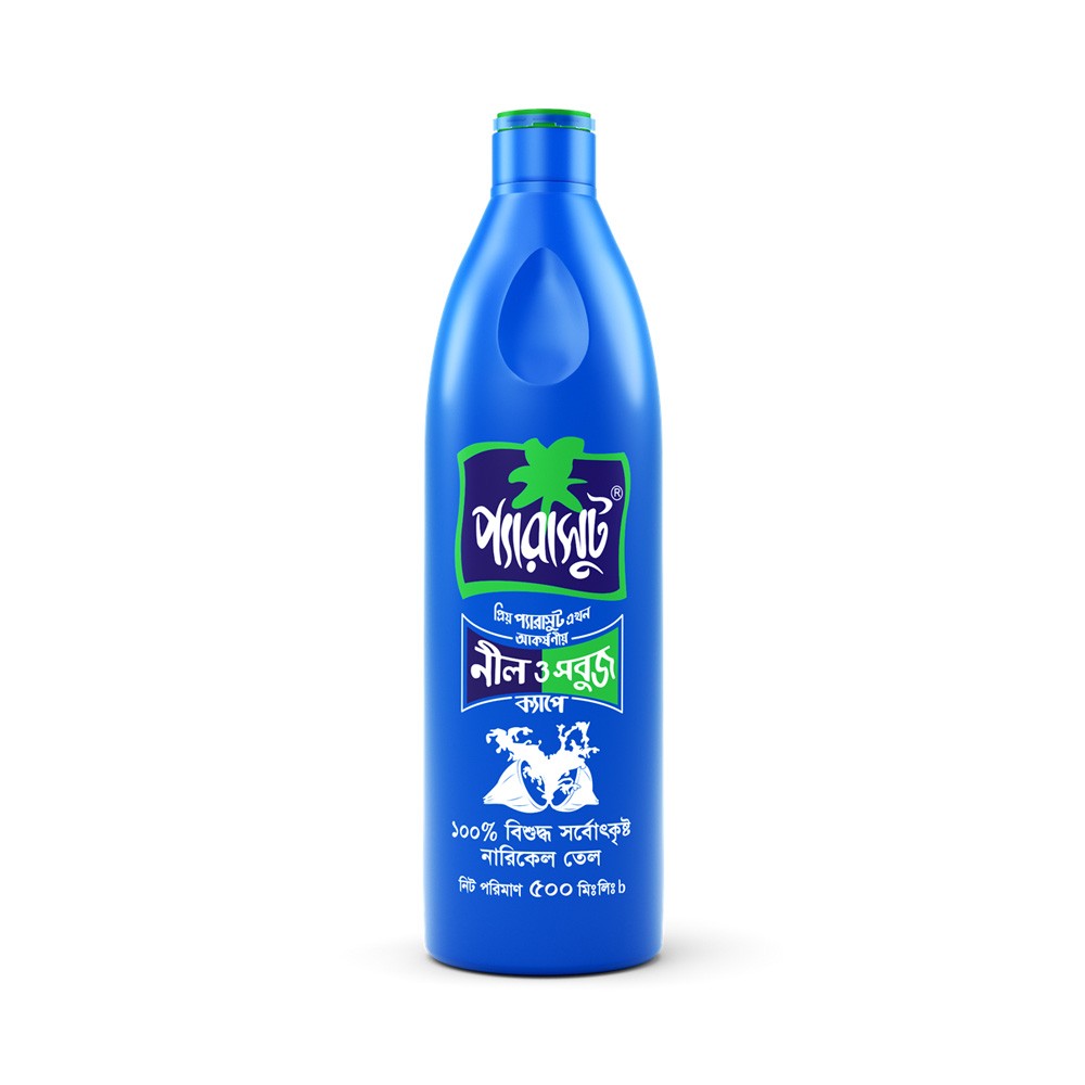 Parachute Coconut Oil 500ml (FREE Parachute SkinPure Olive Oil 100ml)