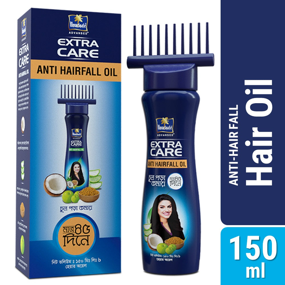 Parachute Hair Oil Anti Hairfall Oil Extra Care 150ml (Root Applier) (FREE Parachute Naturale Shampoo Hijab Fresh 80ml)