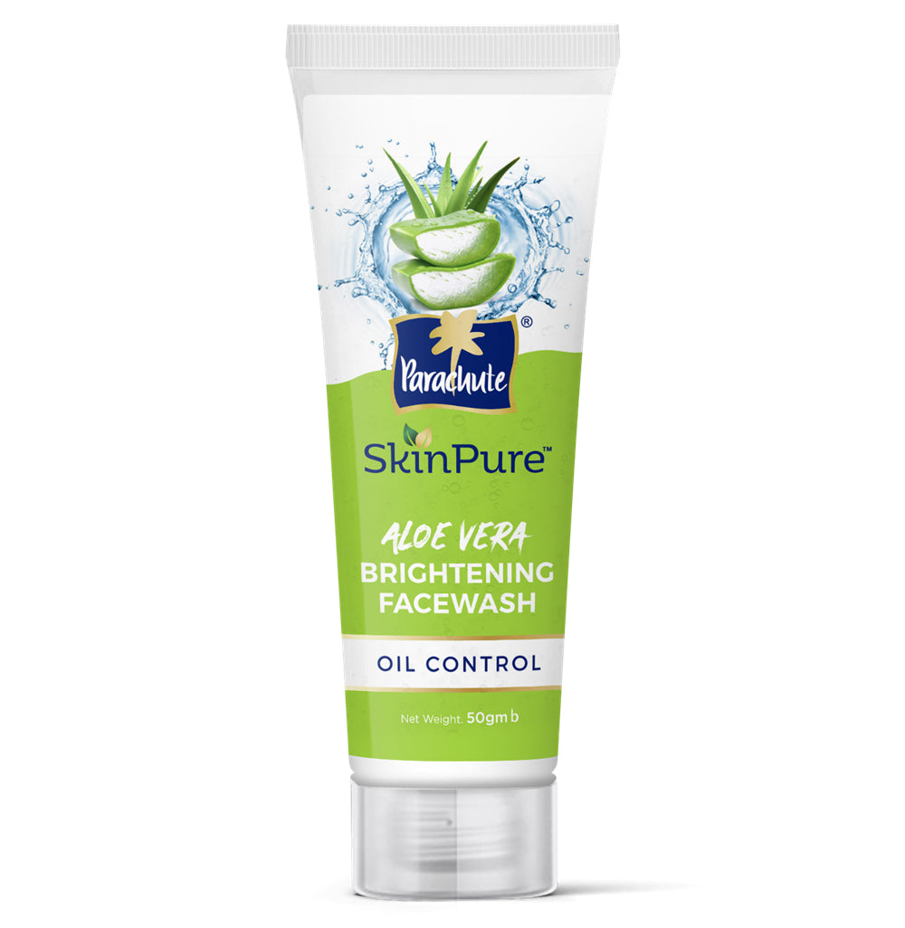 Parachute SkinPure Aloe Vera Brightening Facewash (Oil Control) 50gm (Buy 3 Get 1 Free)