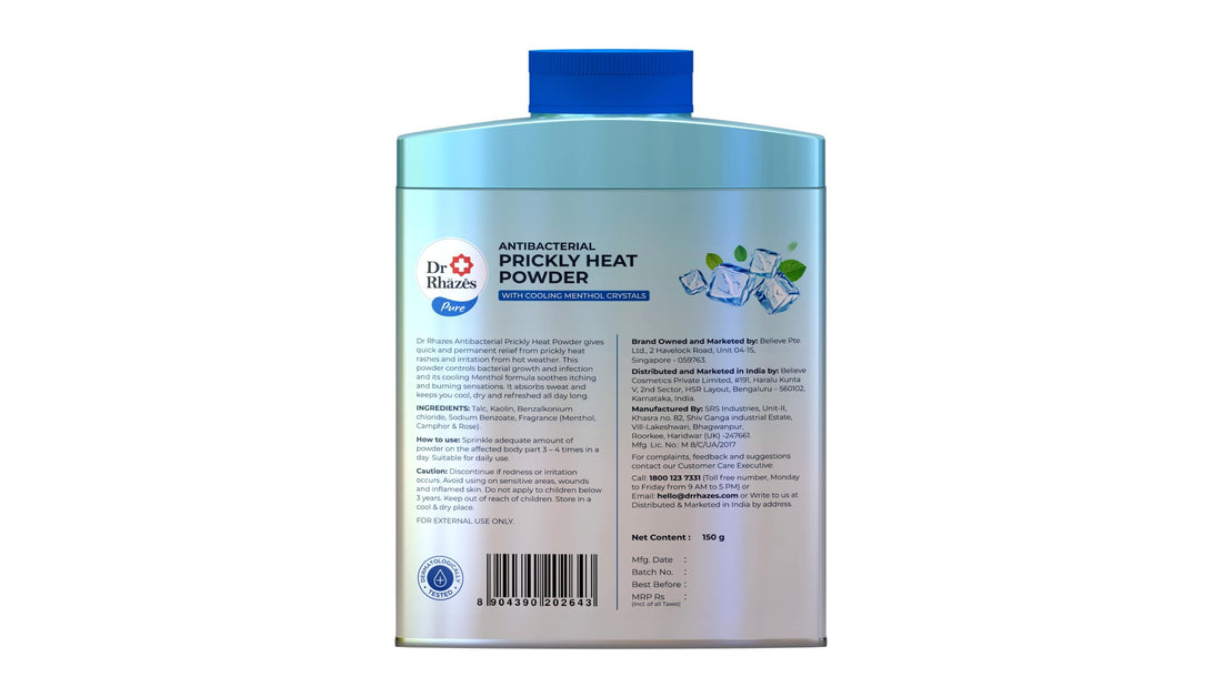 Dr Rhazes Antibacterial Prickly Heat Powder (150gm)