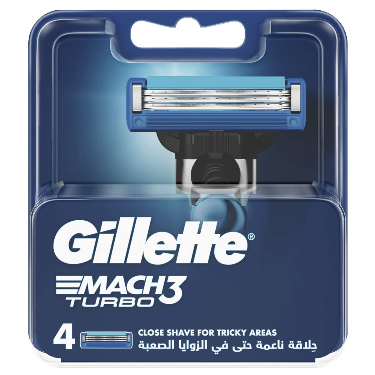 Gillette Mach3 Turbo Manual Shaving Razor Blades - 4s Pack (Cartridge)