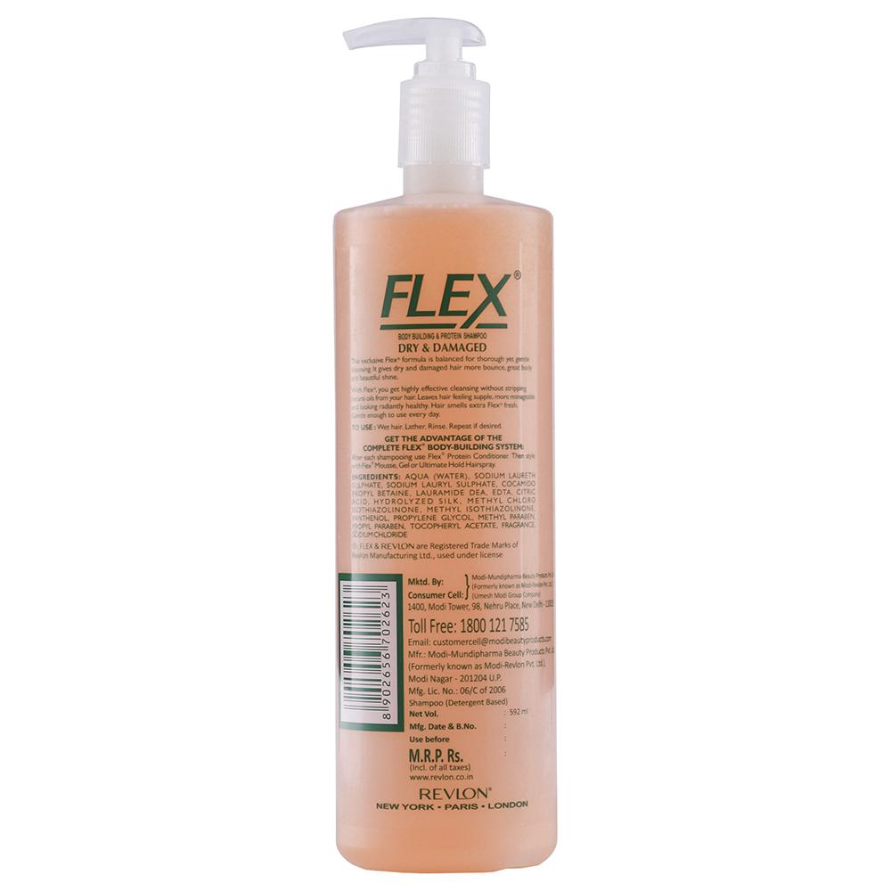 Revlon Flex Body Building Protein Shampoo For Dry / Damaged (592ml)
