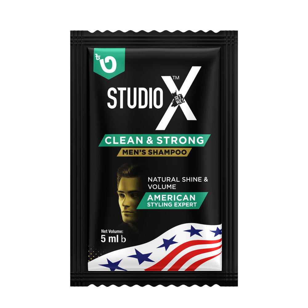 Studio X Clean and Strong Shampoo for Men (5ml X 12 pcs)