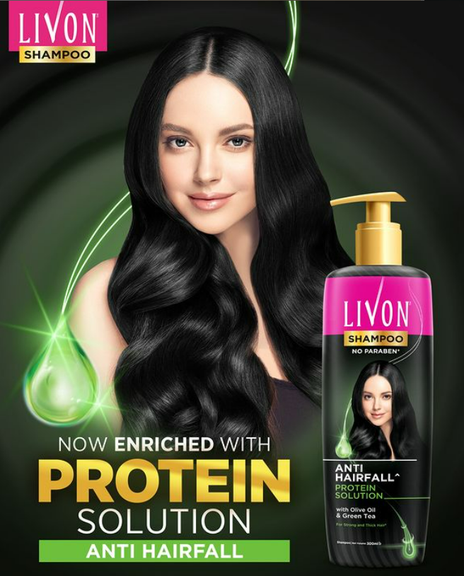 Livon Anti Hairfall Protein Shampoo 300ml &amp; Livon Hair Serum 18ml