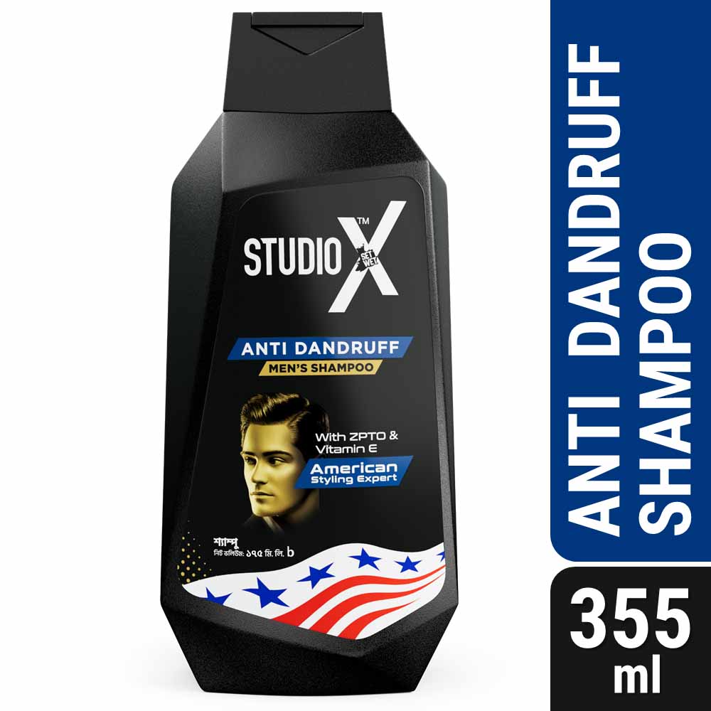 Studio X Anti Dandruff Shampoo for Men 355ml (50ml Facewash Free)