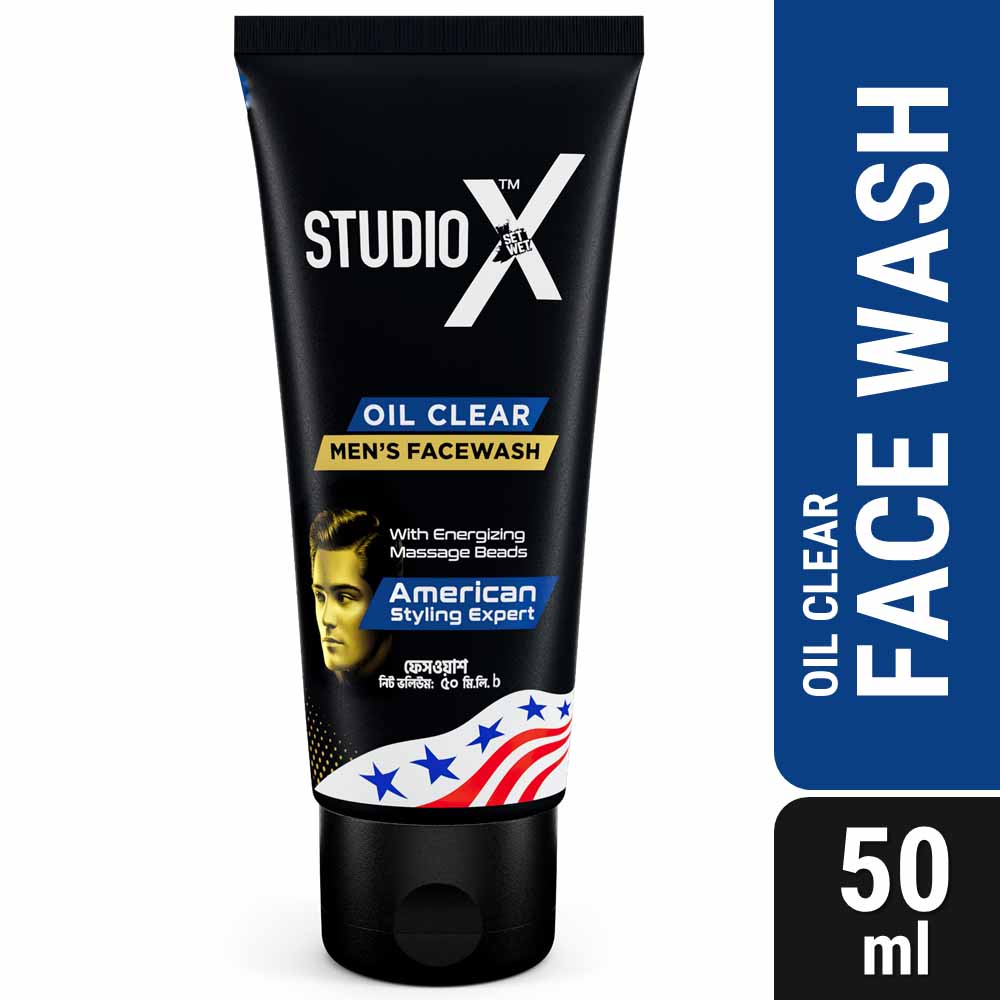 Studio X Clean &amp; Strong Shampoo for Men 355ml (50ml Facewash Free)