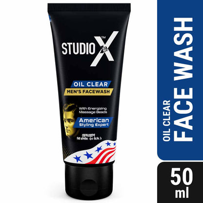 Studio X Clean &amp; Strong Shampoo for Men 355ml (50ml Facewash Free)