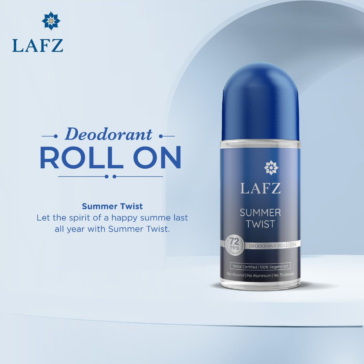 LAFZ No Alcohol Roll On Deodorant Summer Twist for Men (50ml)