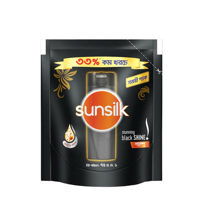 Sunsilk Shampoo Stunning Black Shine Pouch 75ml