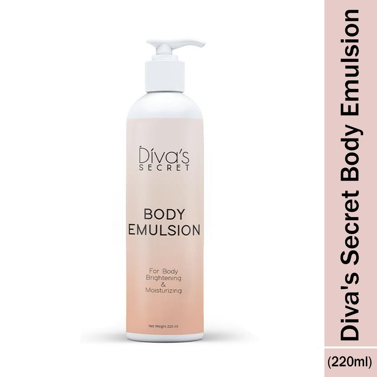 Divas Secret Body Emulsion - 220ml (Free Divas Secret V Wash 100ml)