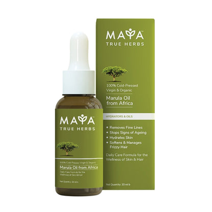Maya True Herbs 100% Cold-Pressed Virgin and Organic Marula Oil (30ml)