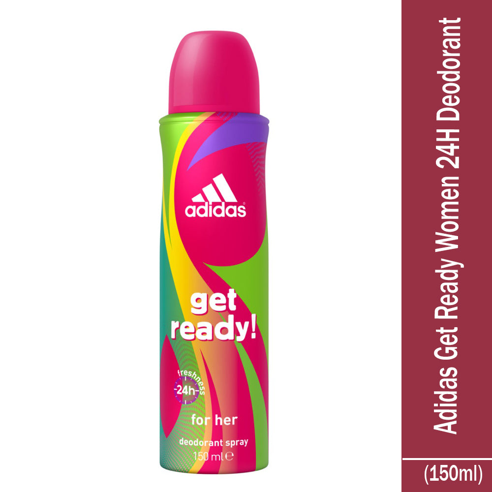Adidas Get Ready Women 24H Deodorant (150ml)