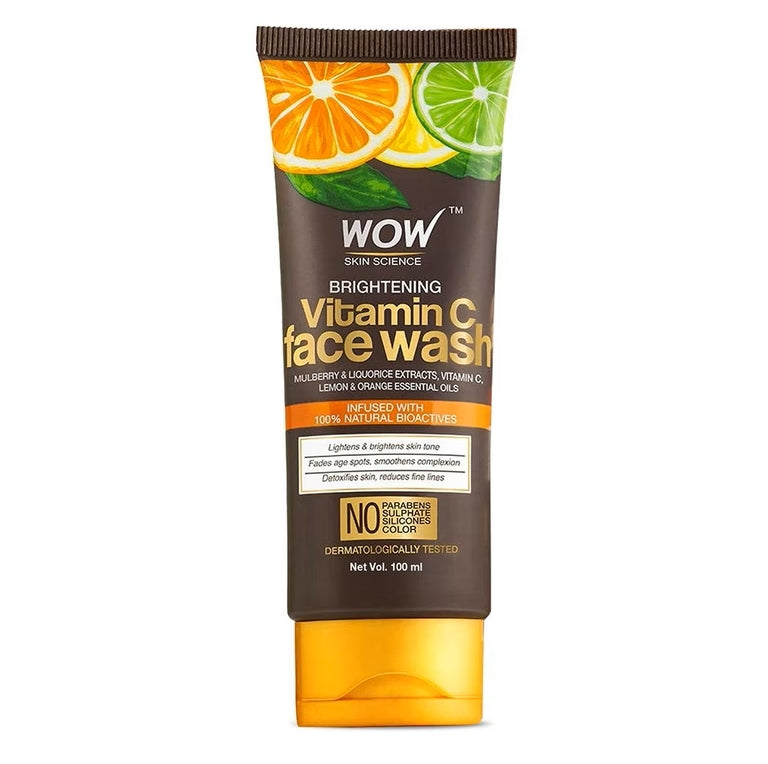 WOW Skin Science Vitamin C Face Wash For Skin Brightening (100ml)