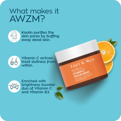 Zayn &amp; Myza Vitamin C Kaolin Face Mask (50g)