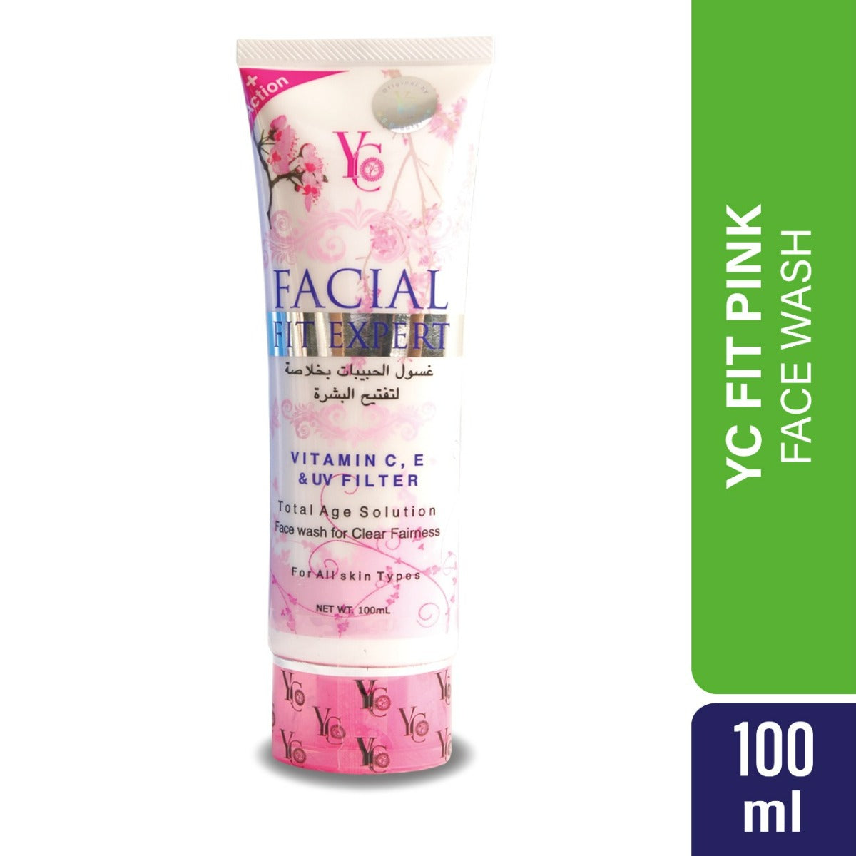 YC Facial Fit Expert Total Age Solution Face Wash Pink (100ml)