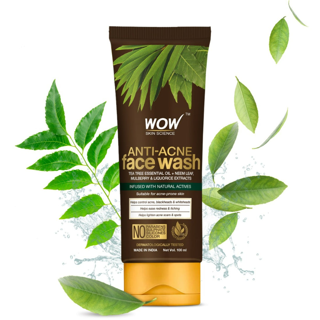 Wow Skin Science Anti Acne Face Wash (100ml)