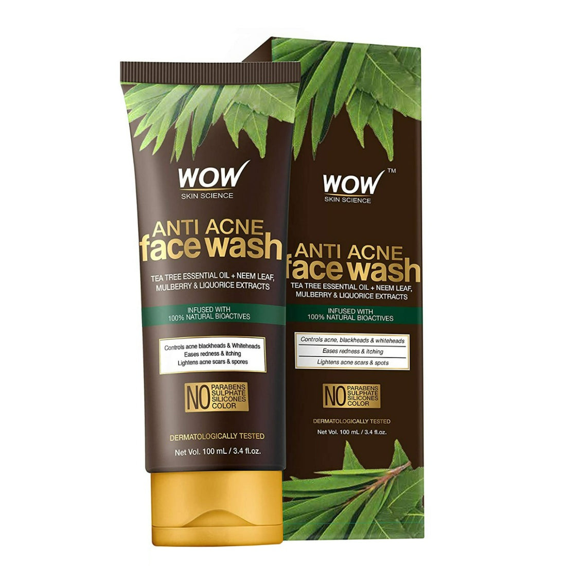 Wow Skin Science Anti Acne Face Wash (100ml)