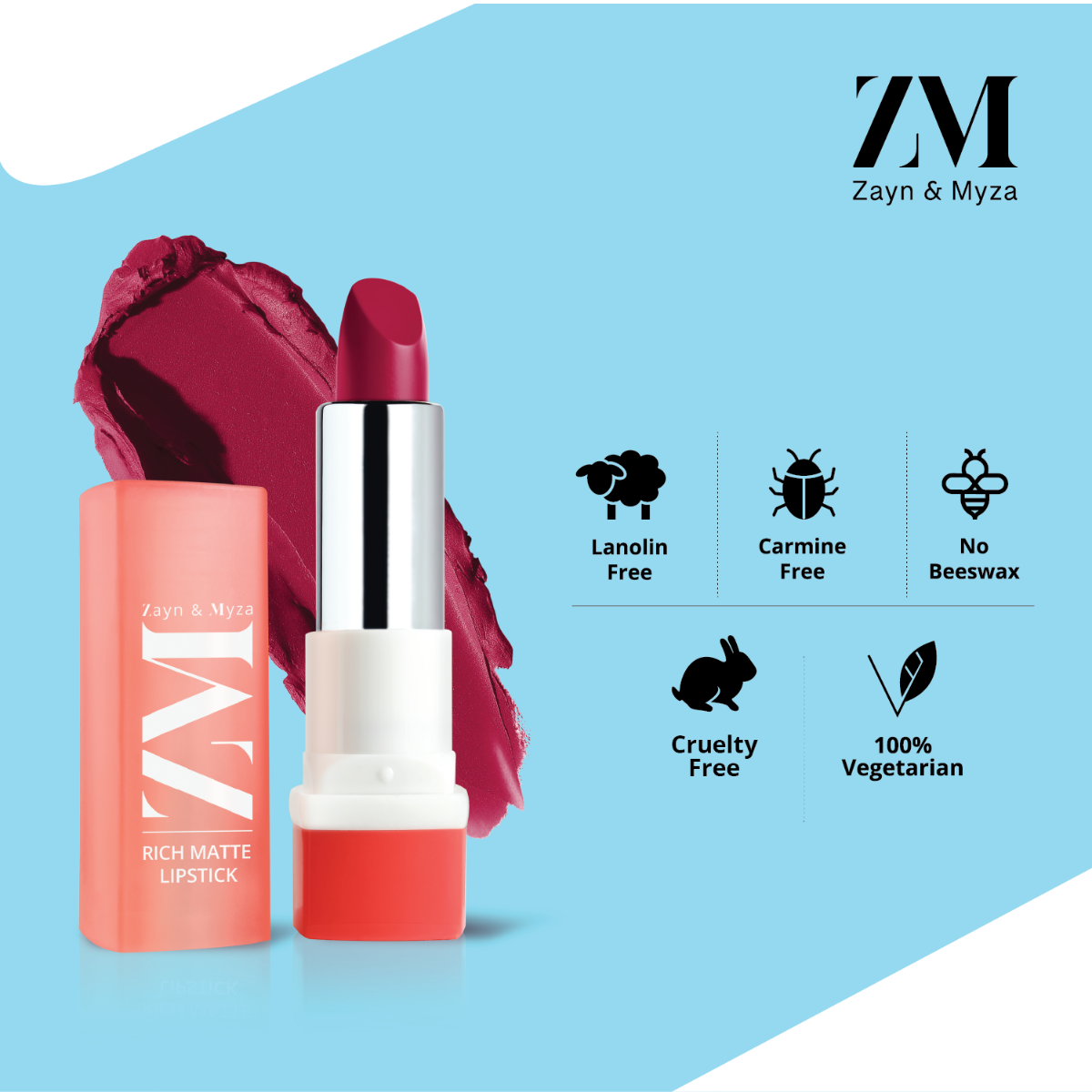 Zayn &amp; Myza Rich Matte Lipstick (4.2g)